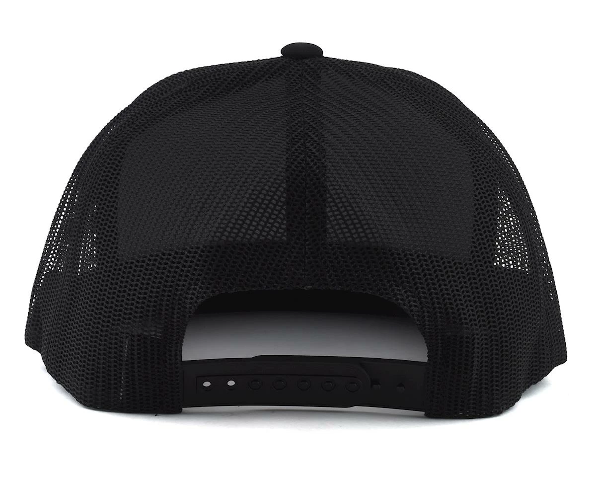 Team Associated E Logo Trucker Hat "Flatbill" (Black) (One Size Fits Most) - Image 2