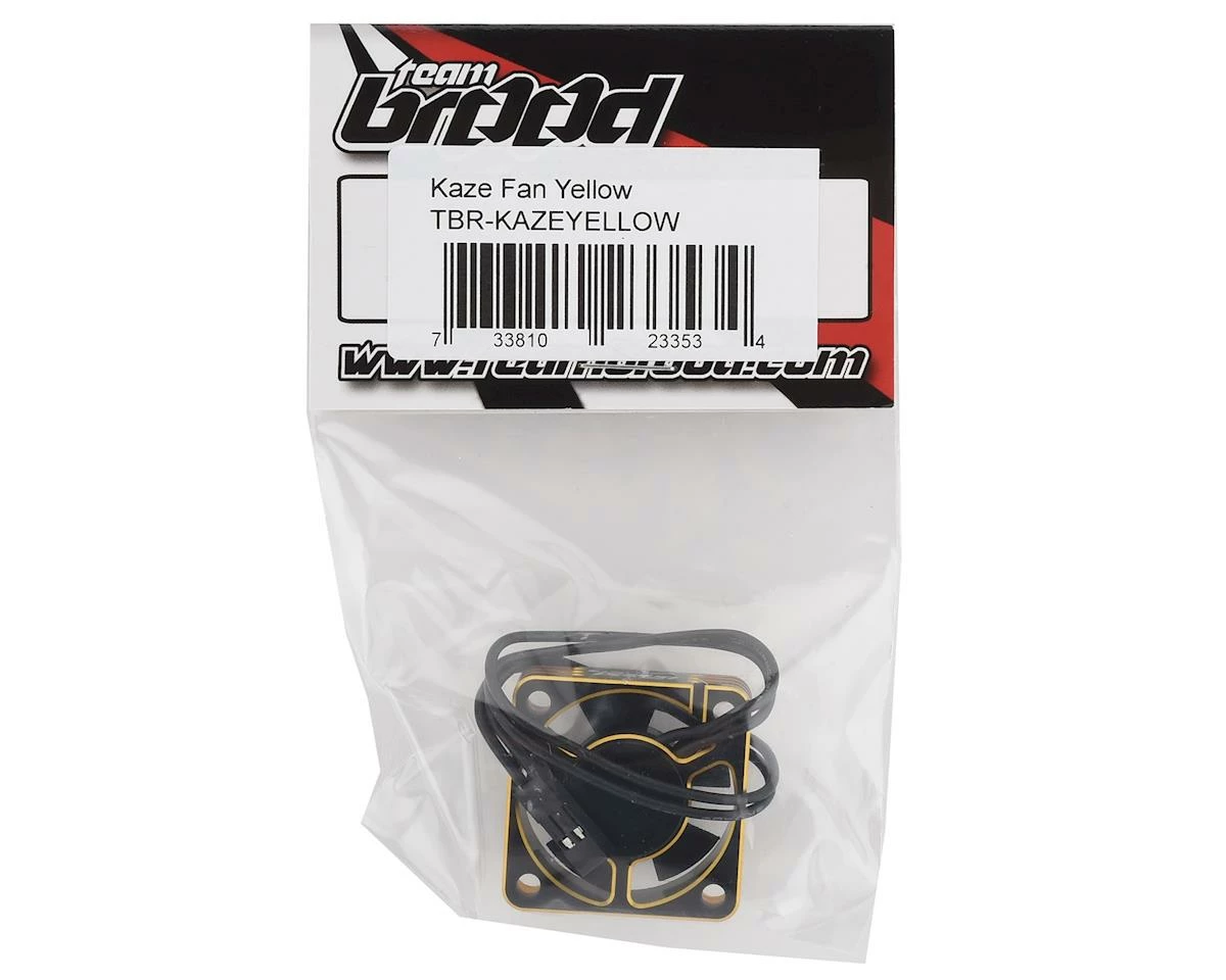 Team Brood Kaze Aluminum HV High Speed Cooling Fan (Yellow) (30x30x10mm) - Image 2
