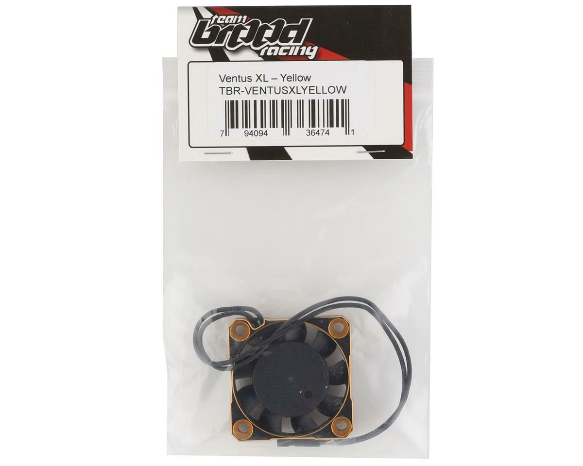 Team Brood Ventus XL 40mm HV Aluminum Cooling Fan (Yellow) - Image 2