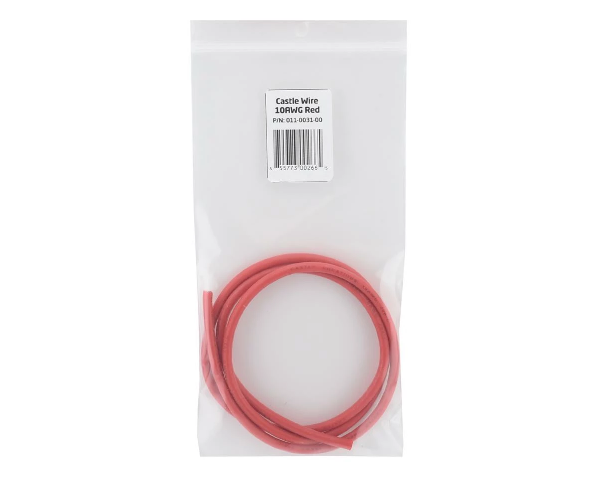 Castle Creations Silicone Coated Copper Wire (Red) (36") (10AWG) - Image 2