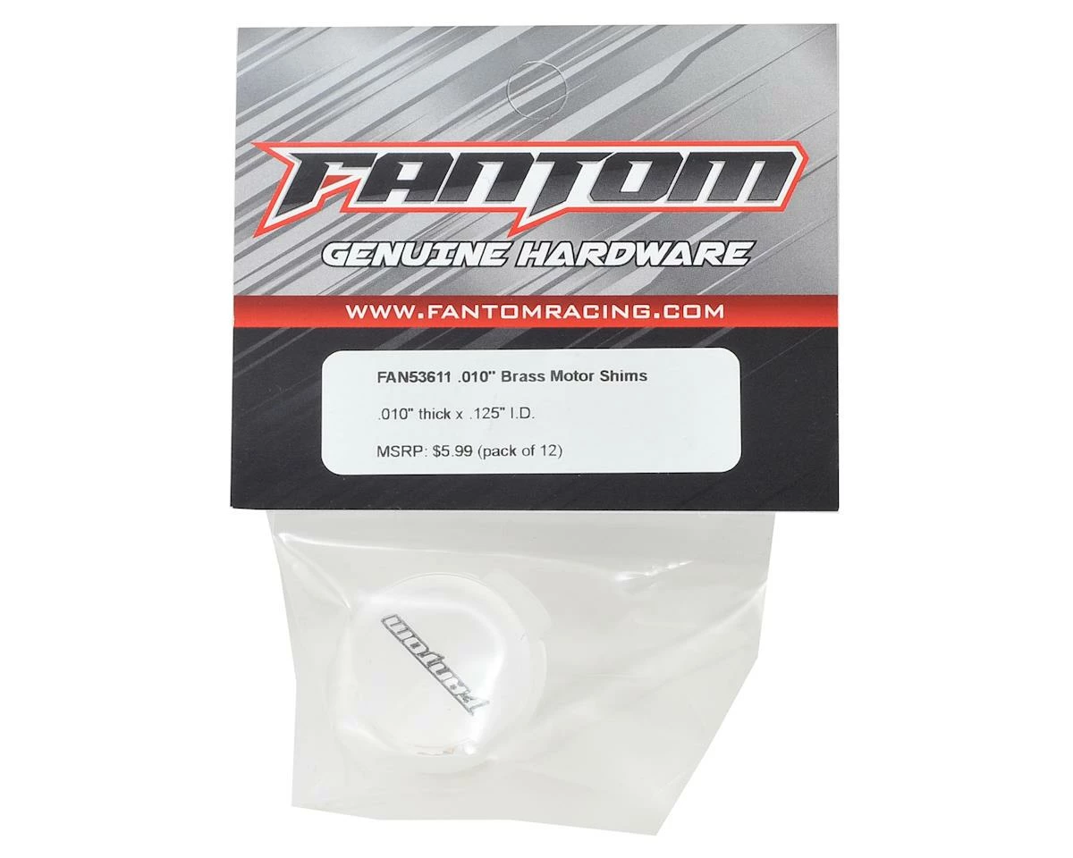 Fantom .012 Brass Motor Spacers (12) - Image 2