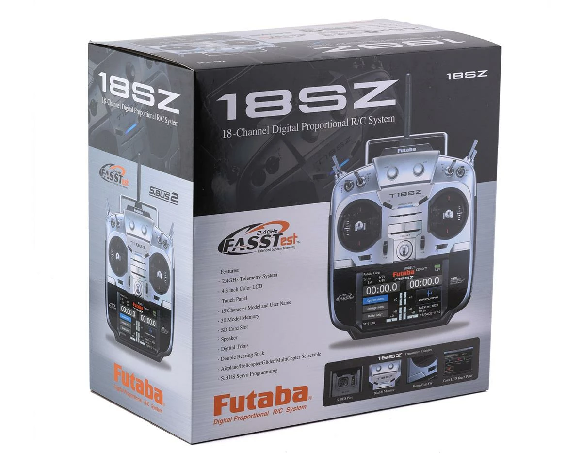 FUTABA 18SZ 2.4GHz FASST 18 Channel Radio System (Heli) W/R7014SB - Image 3