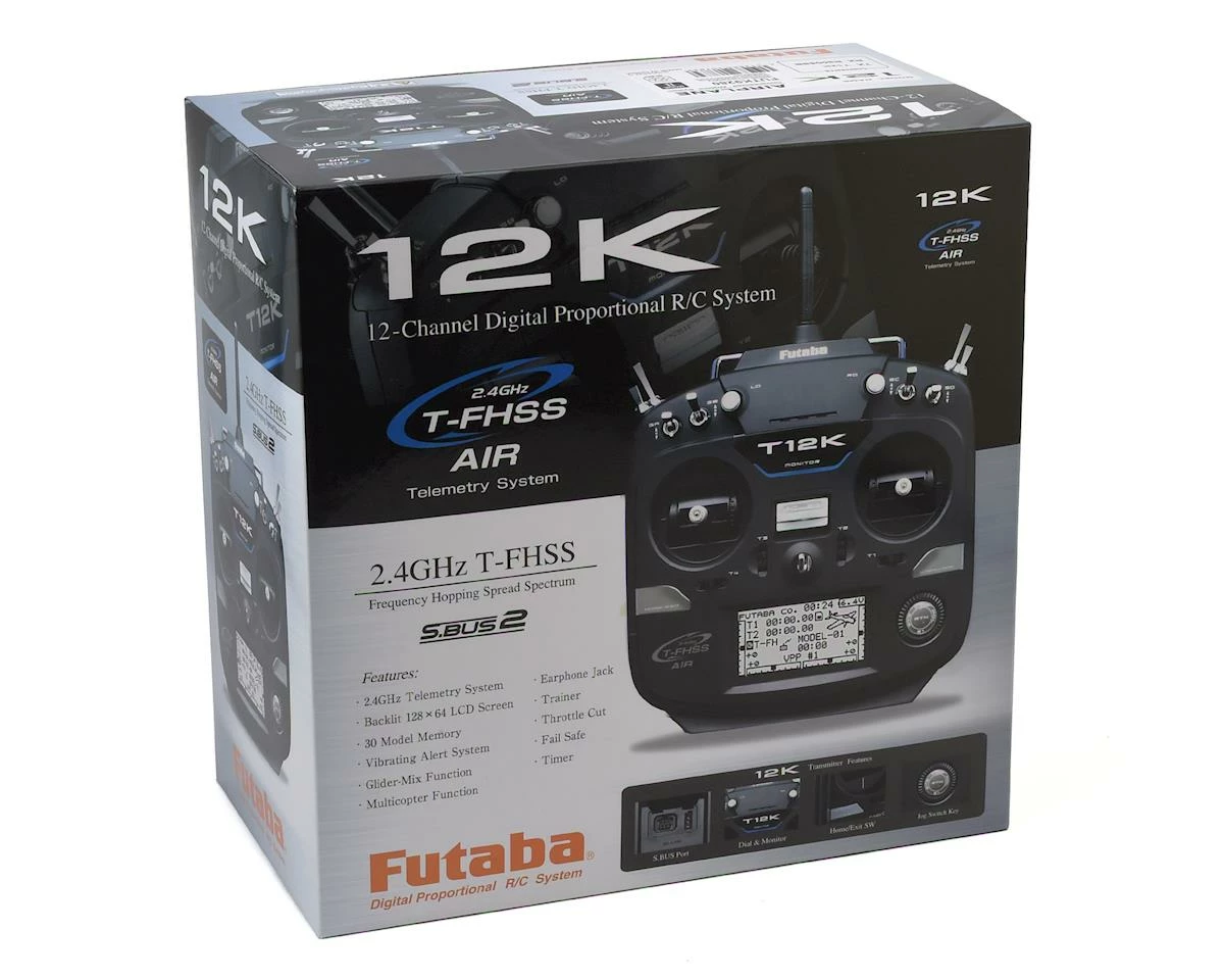 FUTABA 12K 2.4GHz T-FHSS 14 Channel Radio System (Airplane) W/R3008SB Receiver - Image 3