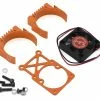 Hot Racing Traxxas Clip-On Two-Piece Motor Heat Sink W/Fan (Orange)