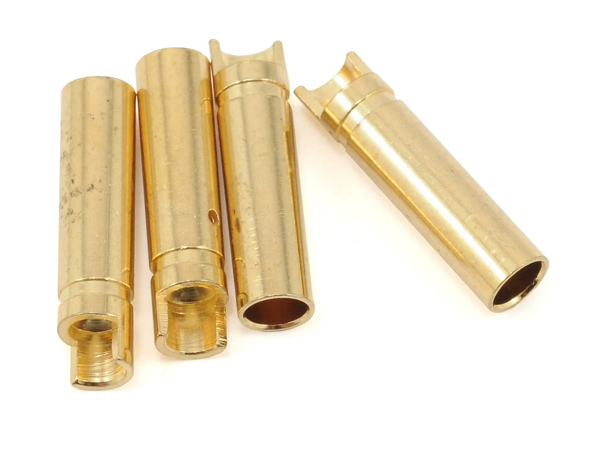 Protek RC 4.0mm "Super Bullet" Solid Gold Connectors (4 Female)