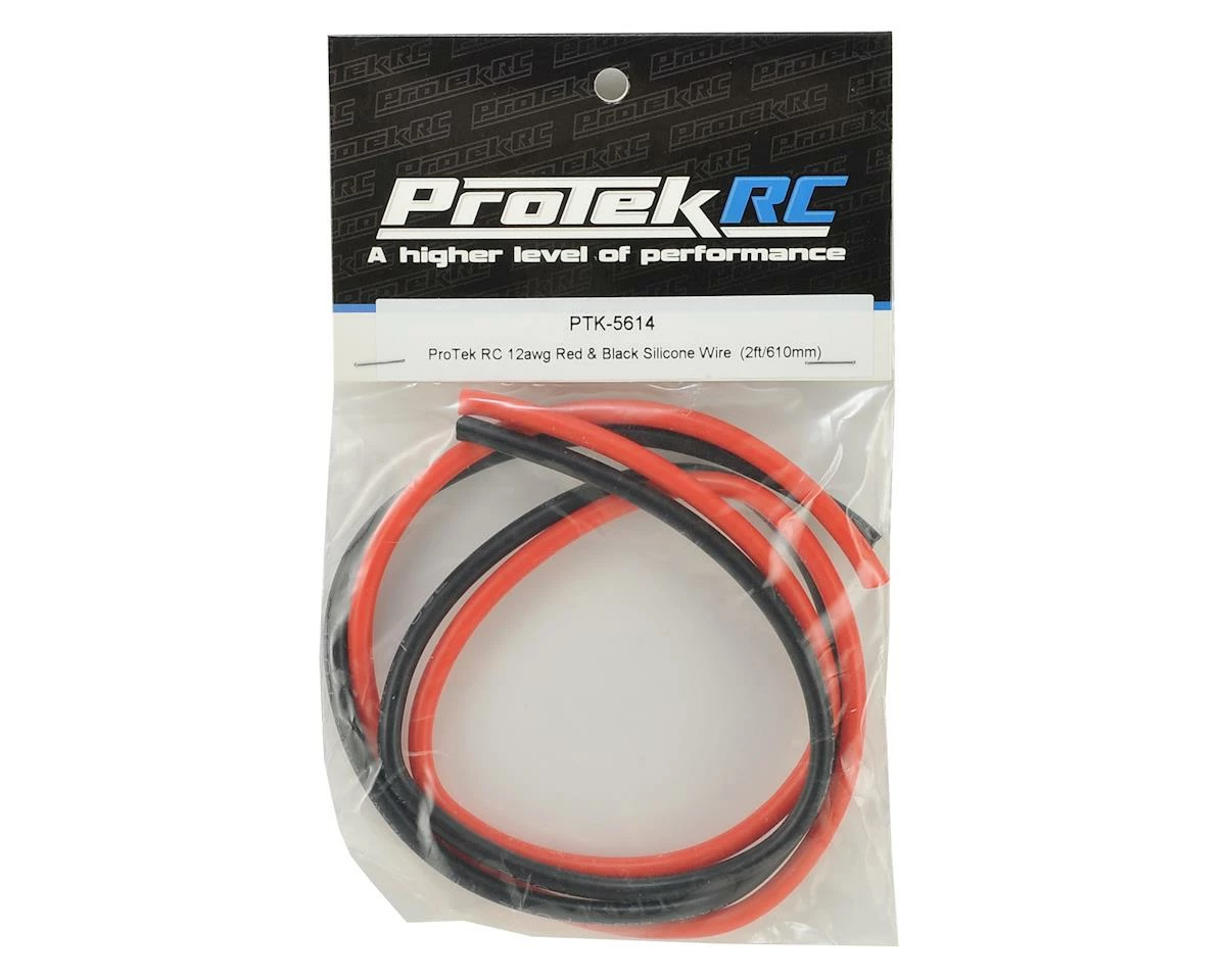 Protek RC Silicone Hookup Wire (Red & Black) (2' Each) (12AWG) - Image 2