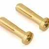 Ruddog 4mm Gold Male Bullet Plug (2) (10mm Long)