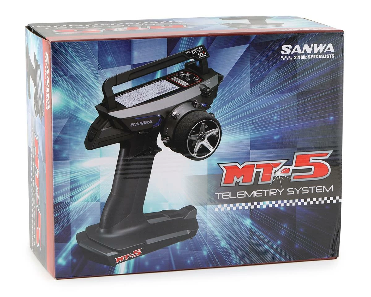 Sanwa/Airtronics MT-5 FH5 4-Channel 2.4GHz Radio System W/RX-493i Receiver - Image 4