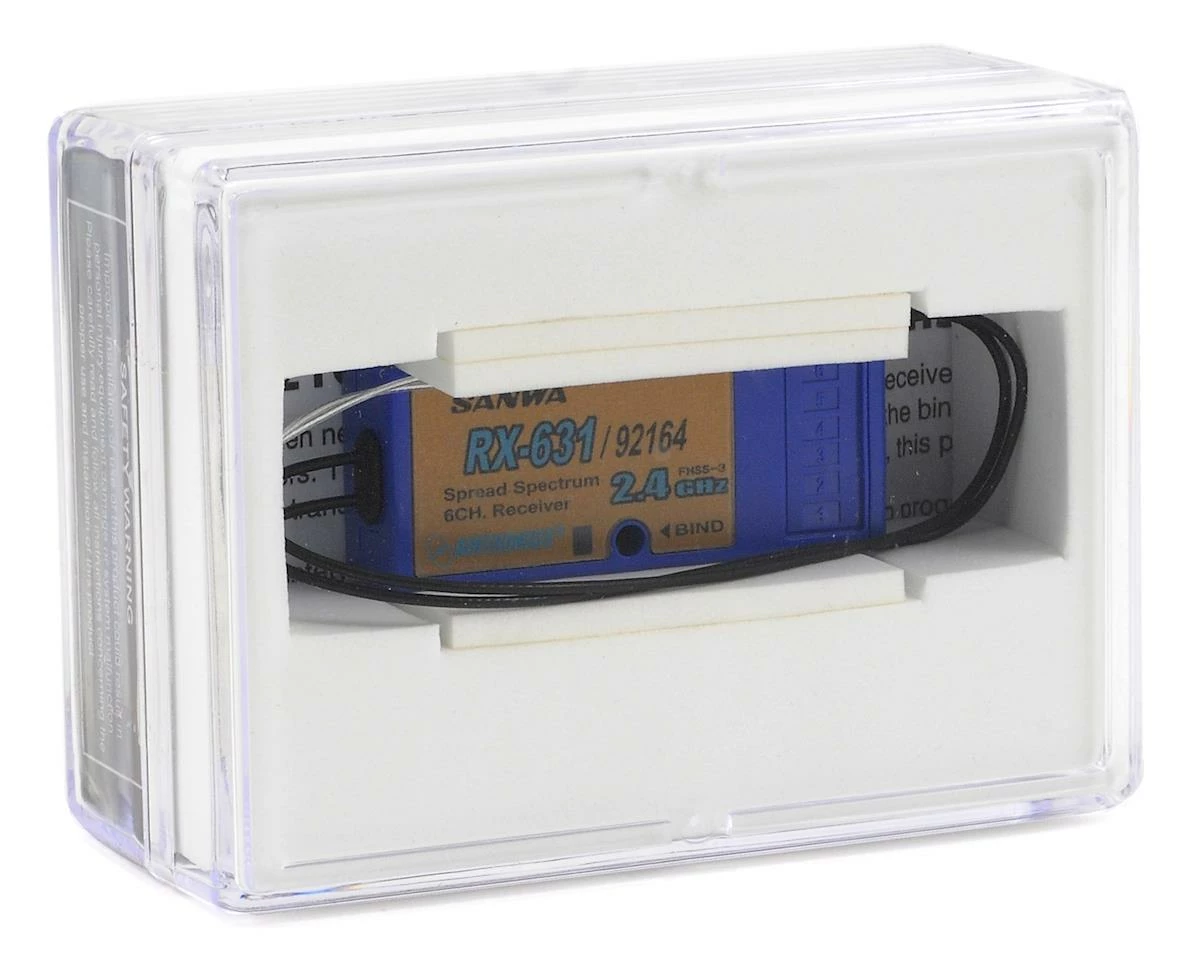 Sanwa/Airtronics RX631 2.4GHz FHSS-3 6-Channel Receiver - Image 2