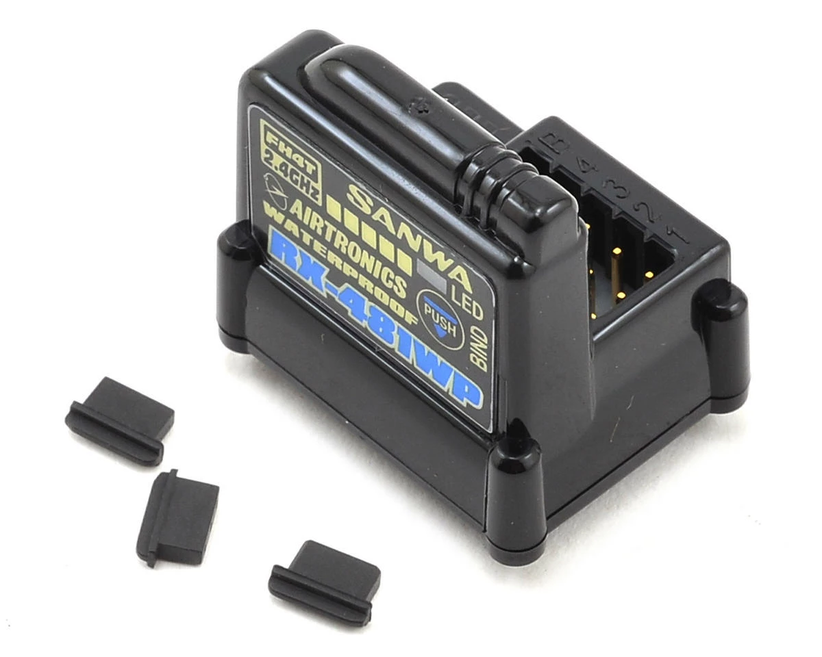 Sanwa/Airtronics RX-481WP Waterproof 2.4GHz 4-Channel FHSS-4 Receiver W/Internal Antenna
