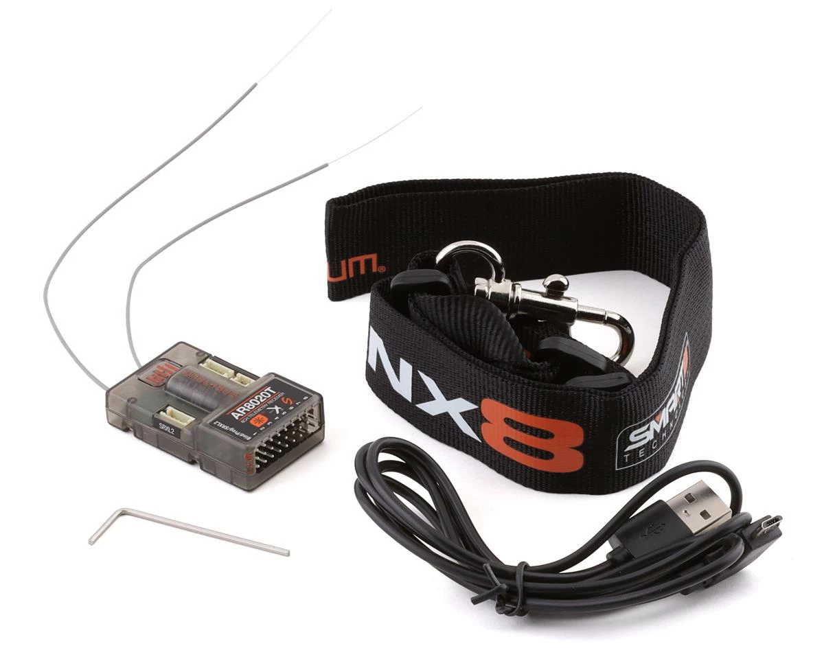 Spektrum RC NX8 2.4GHz DSMX 8-Channel Radio System (No Servos) W/AR8020T Receiver - Image 2