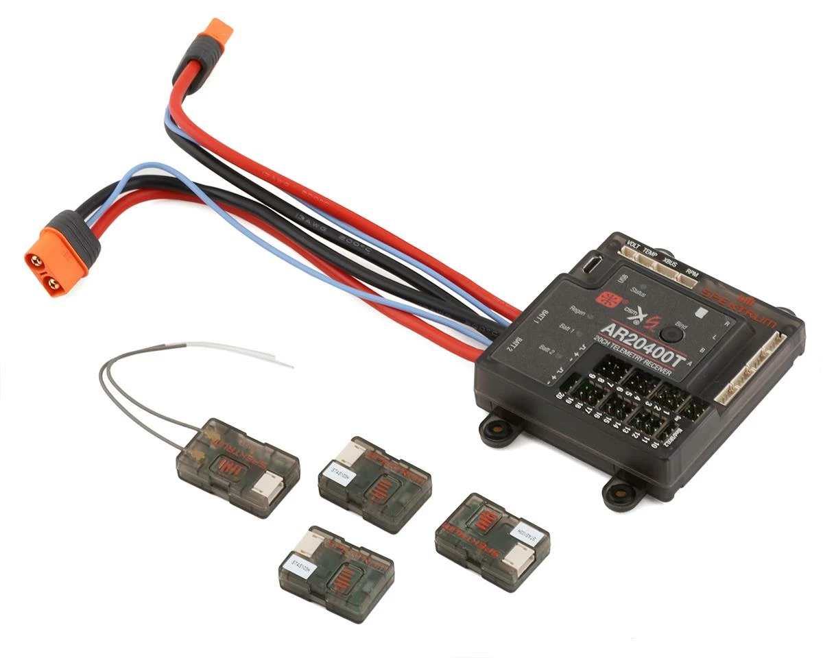 Spektrum RC AR20400T 20-Channel DSMX PowerSafe Telemetry Receiver