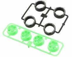 Tamiya JR Mini 4WD 12-Spoke Low-Profile Tire Set (Super Hard) (40th Anniversary) (Limited Edition)