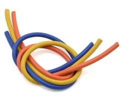 TQ WIRE Silicone Wire Kit (Blue, Yellow & Orange) (1' Each) (10AWG)