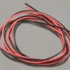 TQ WIRE Hin Wall Silicone Wire (Red & Black) (3' Each) (22AWG)