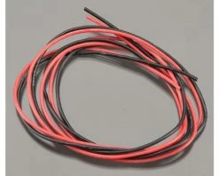 TQ WIRE Hin Wall Silicone Wire (Red & Black) (3' Each) (22AWG)