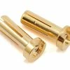 TQ WIRE 4mm Low Profile Male Bullet Connectors (Gold) (14mm) (2)