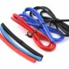 YEAH RACING Silicone Wire Set (Red, Black & Blue) (3) (1.9') (14AWG) W/Heat Shrink