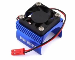 YEAH RACING Aluminum 540 Size Motor Heat Sink W/Cooling Fan (Blue)