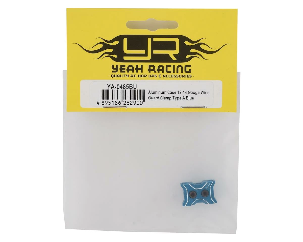 YEAH RACING Aluminum 12-14 Gauge Wire Clamp (Blue) - Image 2