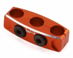 YEAH RACING 12-14AWG Aluminum Motor Wire Organizer Clamp (Orange)